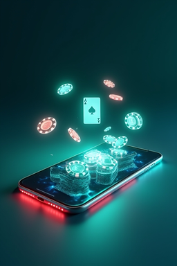 Smartphone with casino app